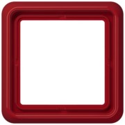 Rahmen 1-fach rot bruchsi.,waage/senkr CD 581 WU RT 