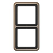 Rahmen 2-fach gold brz waage/senkrecht CD 582 GB 