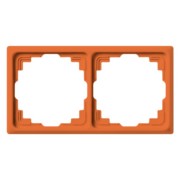 Rahmen 2-fach orange waage/senkrecht CD 582 K O 