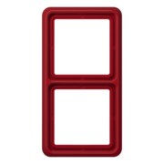 Rahmen 2-fach rot bruchsi.,waage/senkr CD 582 WU RT 