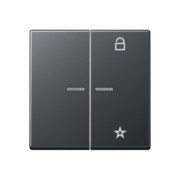 eNet Funk-Steuertaste 2fach,anthrazit matt FM A 1701 BF ANM 