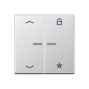 eNet Funk-Steuertaste 2fach, aluminium FM A 1701 P AL 