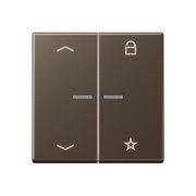 eNet Funk-Steuertaste 2fach, mokka FM A 1701 P MO 