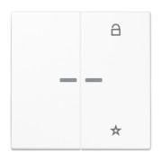 eNet Funk-Steuertaste 2fach, alpinweiß FM LS 1701 WW 