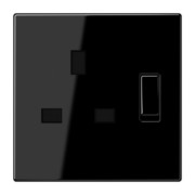 Abschaltbare Steckdose sw 13A 250V 2-pol.u.E LS 3171 