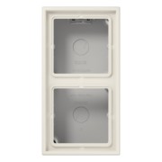 AP-Kappe 2-fach ws angeformter Rahmen LS 582 A W 