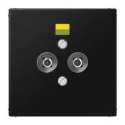 Potential-Ausgl.Steckdose 2 Steckerstifte LS 965-2 SW 