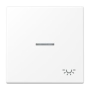 Wippe 1-fach schneeweiß matt LS 990 KO5 L WWM 