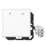 Hotelabdeckung Glas mit LED-Einheit 24 V LS CU KO6 M WW 