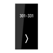 Glasabdeckung 2-fach LS CU KO6 TX-2 SW 