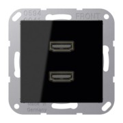 Multimedia-Anschluss sw 2 x HDMI m.Tragring MA A 1133 