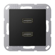 Multimedia-Anschlusssystem graphitschwarz matt MA A 1133 SWM 