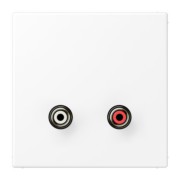 Multimedia-Anschlusssystem schneeweiß matt MA LS 1021 WWM 