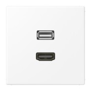 Multimedia-Anschlusssystem schneeweiß matt MA LS 1163 WWM 