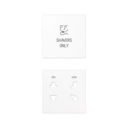 Abdeckung 2fach Serie A, alpinweiß SO A 7522 BF WW PL 