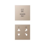 Abdeckung 2fach Serie A, champagner SO A 7522 CH PL 