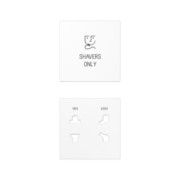 Abdeckung 2fach Serie A, alpinweiß SO A 7522 WW PL 