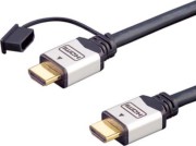 HDMI High-Speed-Kabel Ethernet,1m,si/sw HDMI401/1 