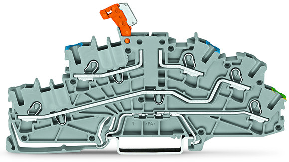 Installationsetagenklemme 4mm² grau NT/L/PE 2003-6641 
