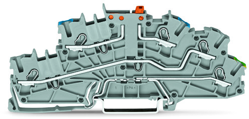 Installationsetagenklemme 4mm² grau NT/L/PE 2003-6641 