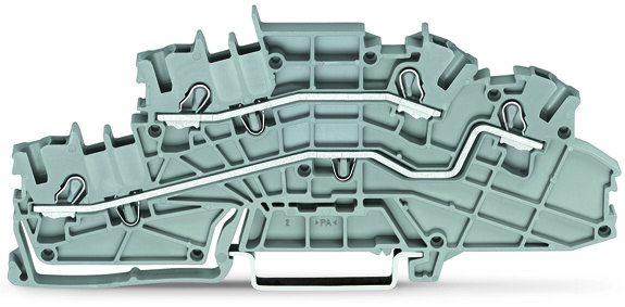 Installationsetagenklemme 4mm² grau L/L 2003-6642 