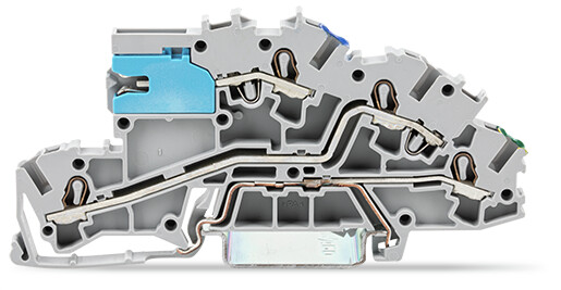 Installationsetagenklemme 4mm² NT/L/PE grau 2003-7641 