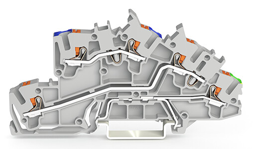 Installationsetagenklemme 2,5 mm² mit Drücker 2203-7646 