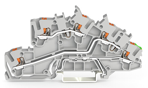Installationsetagenklemme 2,5 mm² mit Drücker 2203-7645 