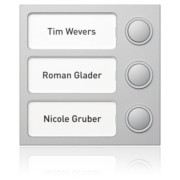 Portier Tastenmodul si 3 Tasten,95x95x33mm 1875320 