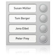 Portier Tastenmodul si 4 Tasten,95x95x33mm 1875420 