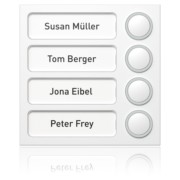 Portier Tastenmodul ws 4 Tasten,95x95x33mm 1875470 