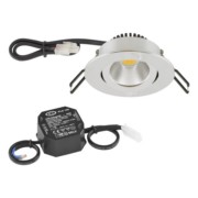 P-LED Deckeneinbauleuchte 3000K 230V rund chr PC20N61102 