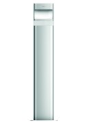 LED-Poller-Leuchte (lang) 8,5W,alu,m.Steckdose theLeda D B plus SAL 