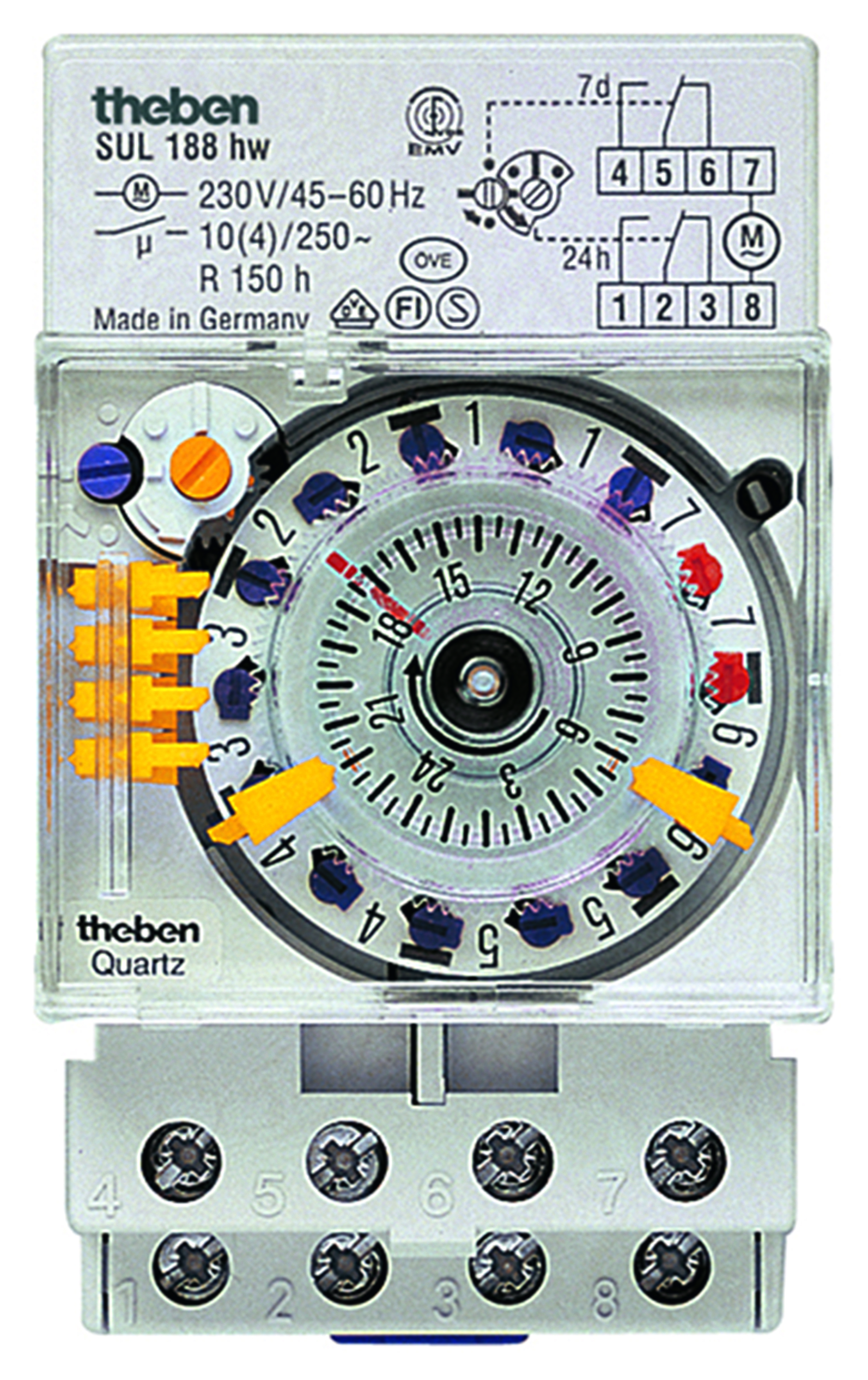 Quarzschaltuhr 1W, Tag/Woche SUL 188hw 