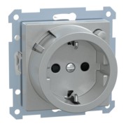 FI-Steckdosen-Einsatz alu Schuko BRS 232860 