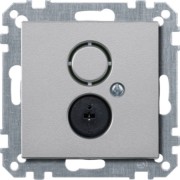 Steckdosen-Einsatz alu Lautsprecher 297460 