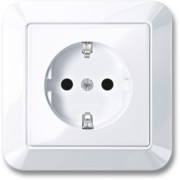 SCHUKO-Steckdose aws/gl volle Abdeckplatte MEG2300-1025 