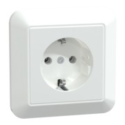 SCHUKO-Steckdose aws/gl volle Abdeckplatte MEG2301-1025 