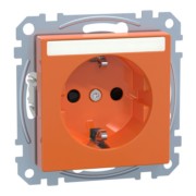 SCHUKO-Steckdose ZSV or mit Schriftfeld MEG2302-0302 