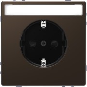 SCHUKO-Steckdose moccamet mit Schriftfeld MEG2302-6052 