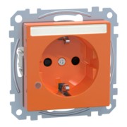 SCHUKO-Steckdose ZSV or Ko.Licht Schriftfeld MEG2303-0302 