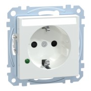 SCHUKO-Steckdose aws/gl Übersp.Sch.Schriftf. MEG2305-0325 