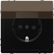 SCHUKO-Steckdose moccamet mit Klappdeckel MEG2310-6052 