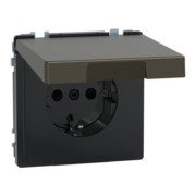 SCHUKO-Steckdose moccamet mit Klappdeckel MEG2314-6052 