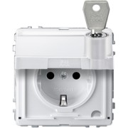 SCHUKO-Steckdose pws Klappd.Schriftfeld MEG2317-7219 