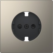 Zentralplatte nickelmet f.SCHUKO-Steckdose MEG2330-6050 