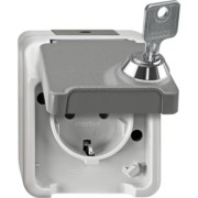 SCHUKO-Steckdose lichtgrau MEG2416-8029 