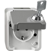SCHUKO-Steckdose lichtgrau MEG2422-8029 