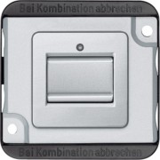 Kreuzschalter-Einsatz 1-polig, mattsilber MEG3117-7060 