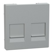 Zentralplatte 2f.alu für Modular-Jack MEG4562-0460 